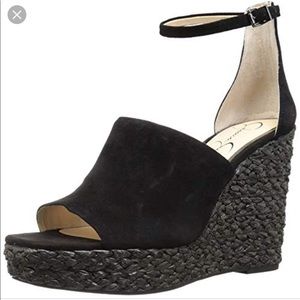 Jessica Simpson size 6.5 wedge black